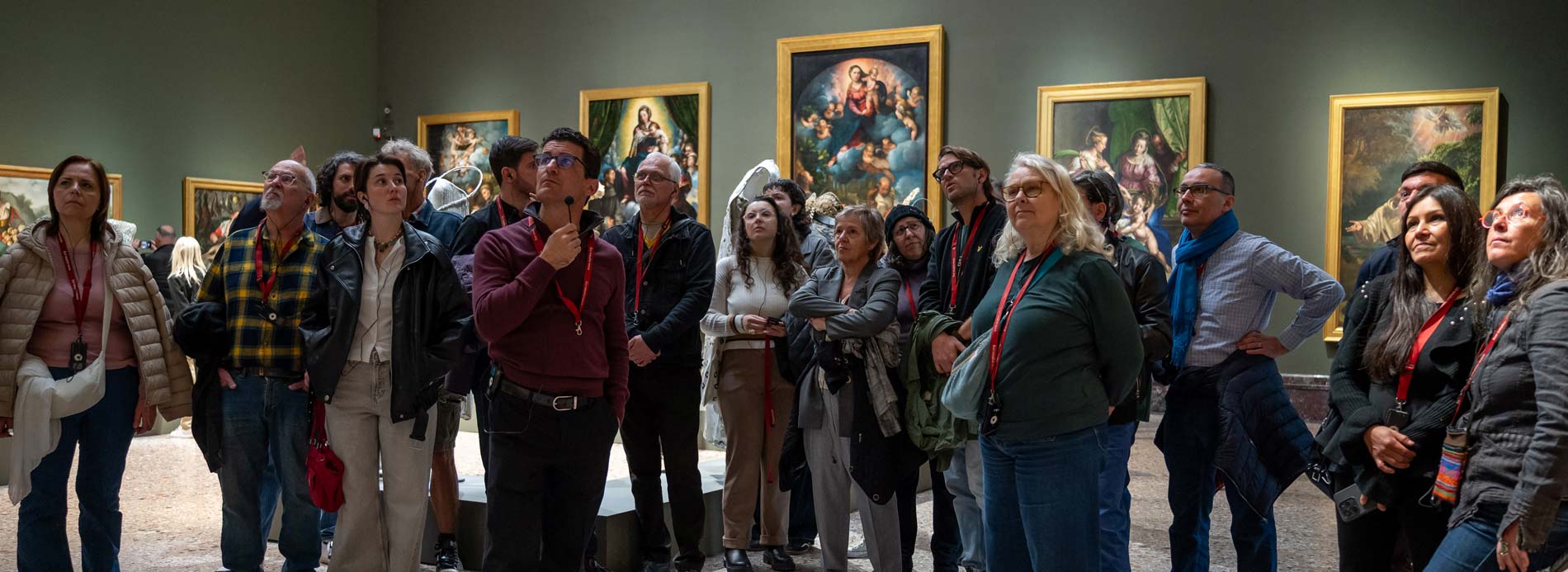 Old New Method students in the Brera Gallery, Milan